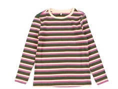Kids ONLY tropical peach/fuchsia rose stribet top
